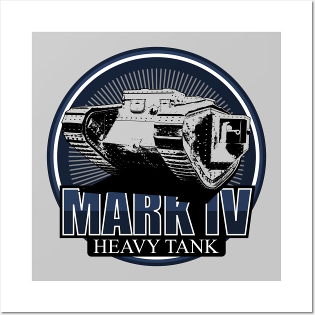 WW1 Mark IV Heavy Tank Wall Art by Firemission45